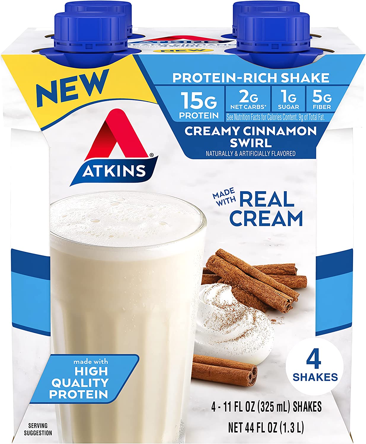 Atkins Strawberry Protein-Rich Shake, Gluten Free, Keto-Friendly, 12 Count - Image 1